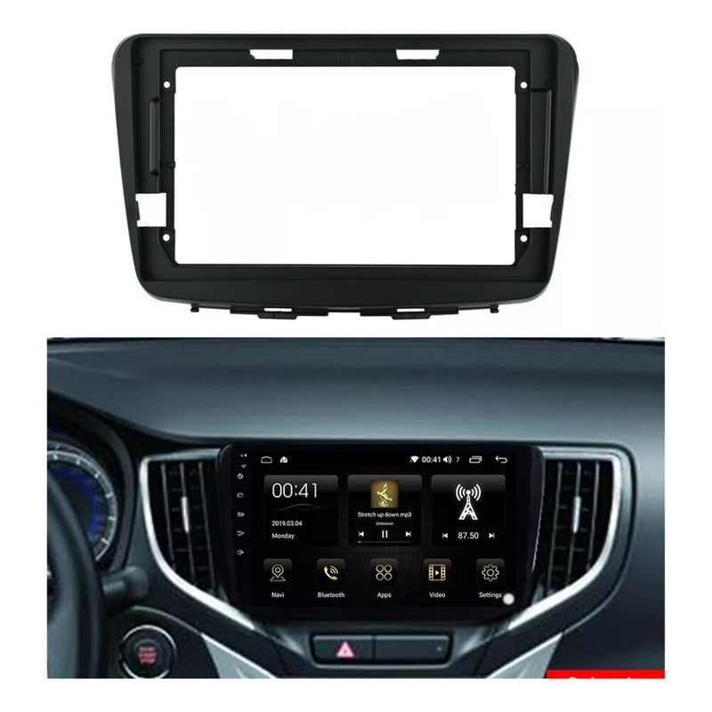 Bisel Adaptador Radio 9 Pulgadas Suzuki Baleno 2010-2018 Negro