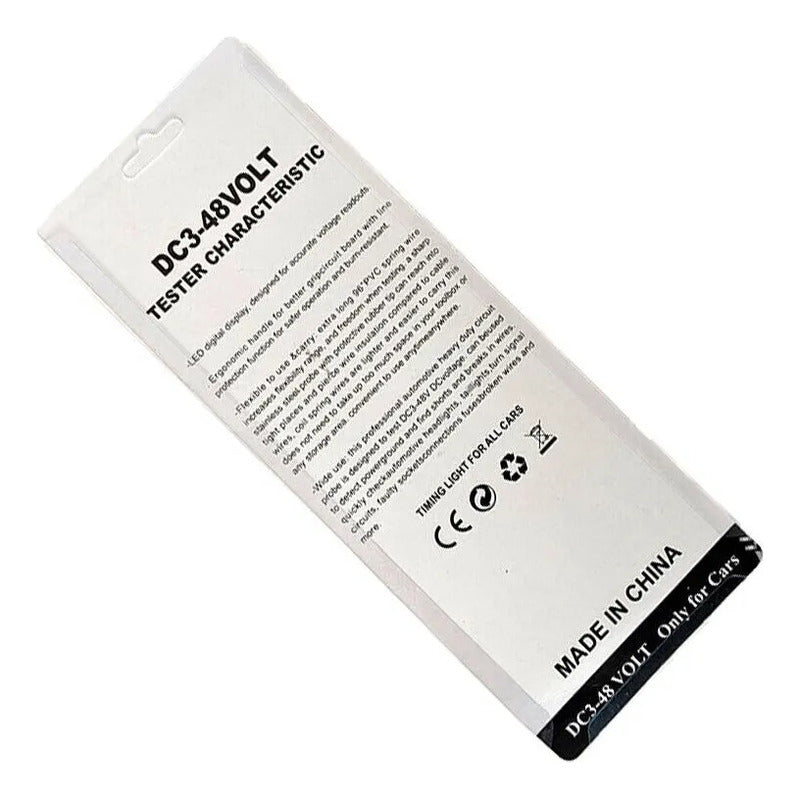 Pack 2 De Probadores De Voltaje De Pantalla Digital 3-24-48v Rojo