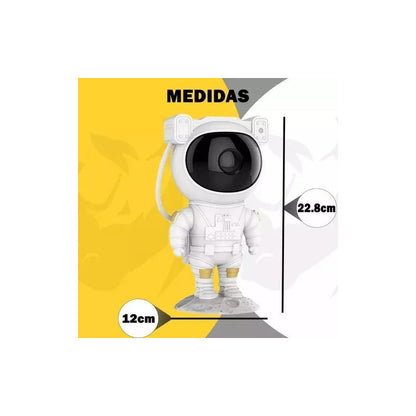 Proyector Lámpara Luz Led Galaxia Astronauta Control Nebula Blanco