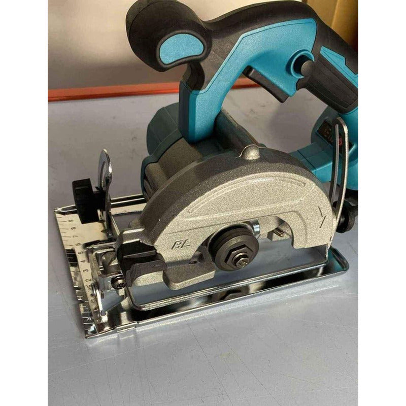 Sierra Circular Inalambrica Portatil + Disco De Corte 50 Azul Petróleo