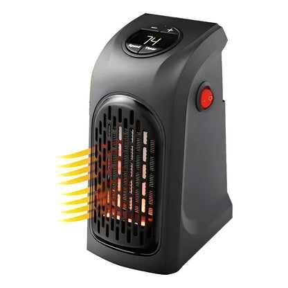 2 Calefactores Portátil Electrico 400w + Adaptador Negro