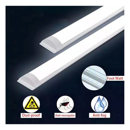 Pack X3 Tubo Luz Luz Blanca Fria 18w Foco 60cm 220v Blanco