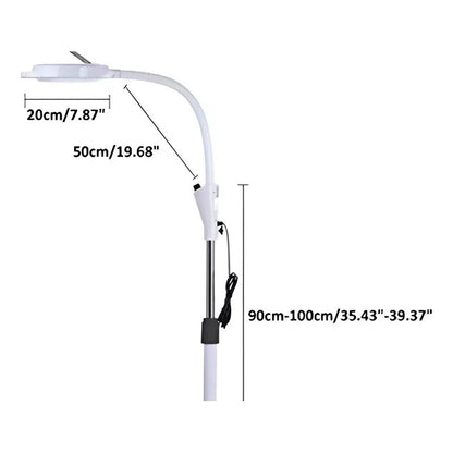 Lampara Estética Lupa Aumento Pedestal Tatuajes Maquillaje