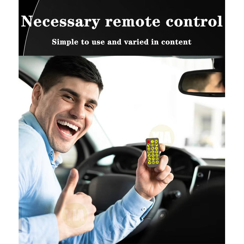 Letrero Led Programable Para Automóvil Usb Multicolor