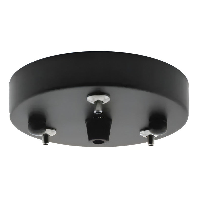 Lámpara Led Colgante Hexágono Abierta 36w Luz Fría Estructura Negro