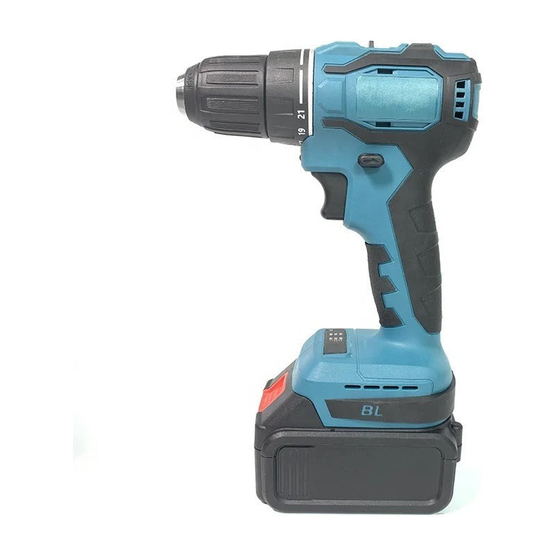 Kit De Herramientas Eléctricas Combinadas Inalámbricas 4 Pcs Color Azul