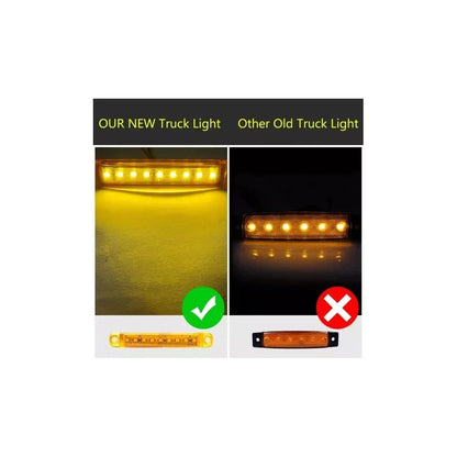 Luces Led 9-30v Laterales 4 Unidades Auto Camión Amarilla