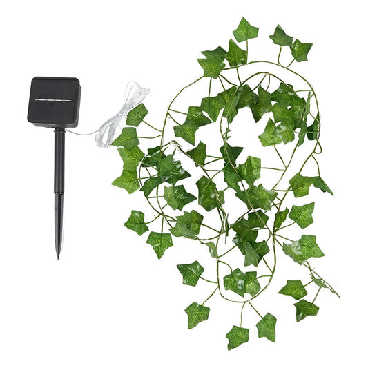 Pack X4 Guirnalda De Luces Solar Hoja De 5 Mts Envio Gratis Verde