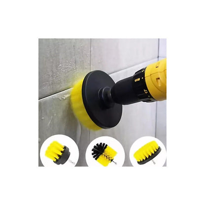 Cepillos Para Baño Taladro Escobillas Cocina Hogar Amarillo