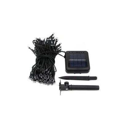 Guirnalda Led Solar X2 Fria 100 Led Luz 10 Metros Ext E Int