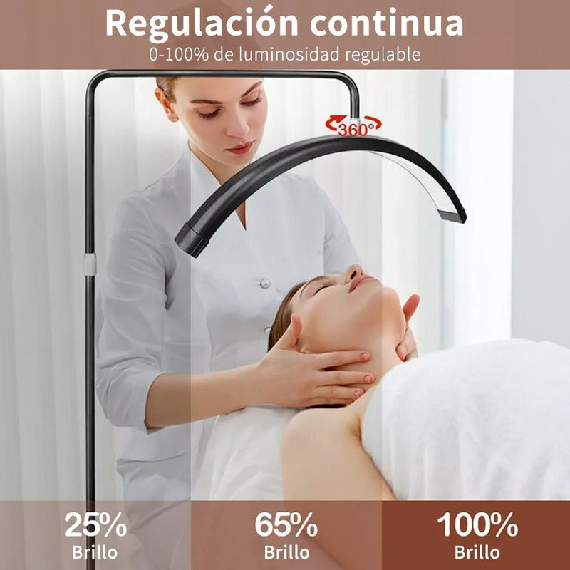 Lampara Led Lashista Manicure Estetica Led Media Luna