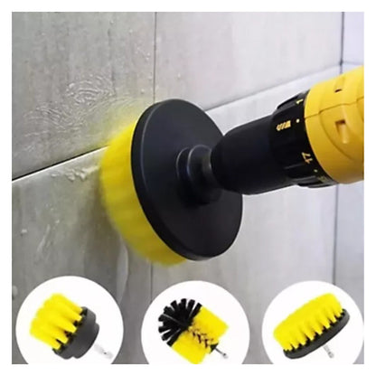 Cepillos Para Baño Taladro Escobillas Cocina Hogar Amarillo