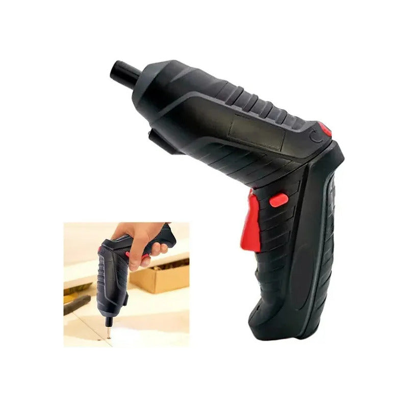 Kit Atornillador Inalambrico Taladro Atornillador  Negro Y Verde 12v 180