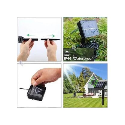 Pack X 2 Luces Solares Navidad Guirnalda  Varios Modelos