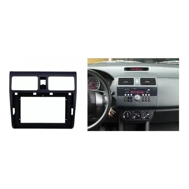Bisel Adaptador Radio Suzuki Swift 10 Pulgadas 2006-2012  Negro