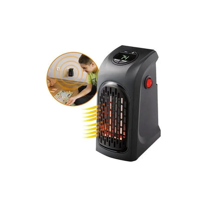 2 Calefactores Portátil Electrico 400w + Adaptador Negro