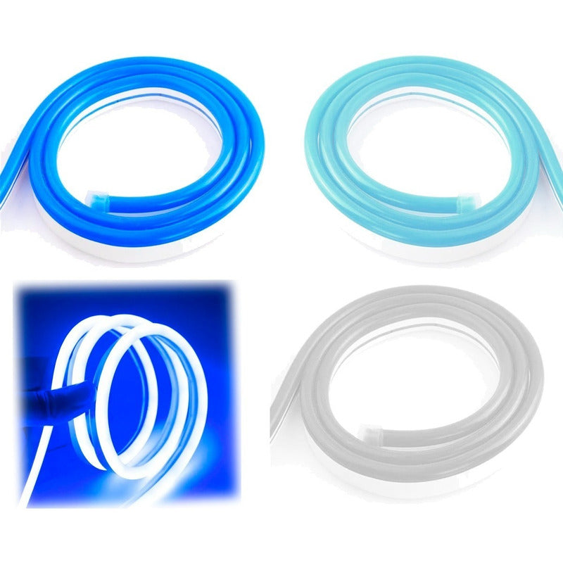 Cinta Led Neon Luz 5 Metros Flexibletransformador 12v