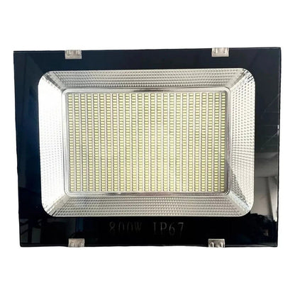 Pack 2 Focos Reflectores 800w Luz Led Exterior Canchas Ip65 Negro Blanco Frío