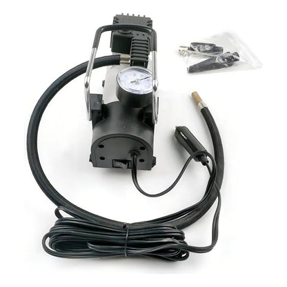 Compresor Aire Portátil Vehicular Neumáticos 220psi Con Manómetro Gris 50/60hz Monofásica