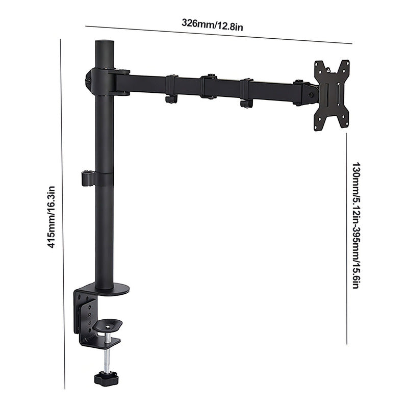 Soporte Pm50 Para Monitor Pantalla Táctil Tv Brazo 17-32 Col Negro