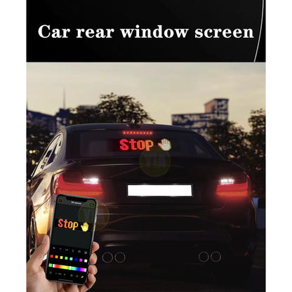 Letrero Led Programable Para Automóvil Usb Multicolor