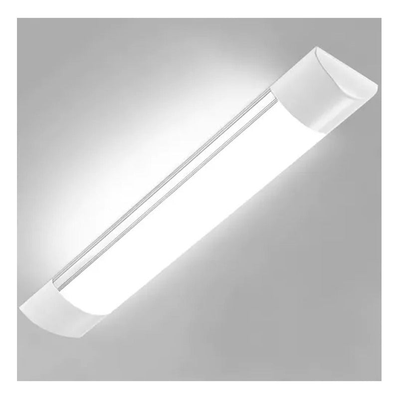 Pack X3 Tubo Luz Luz Blanca Fria 18w Foco 60cm 220v Blanco