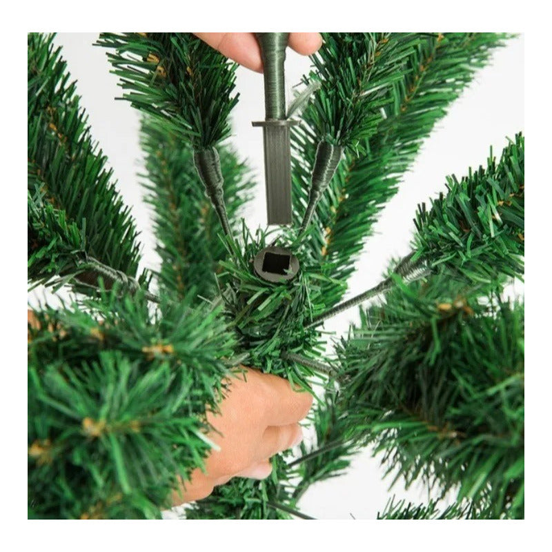 Árbol Navidad Con Base + 6 Luces Led Multicolor, Fria,calida