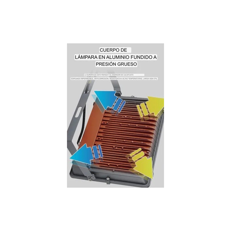 Foco Proyector 800w Ip65 Canchas Cultivo Industrial