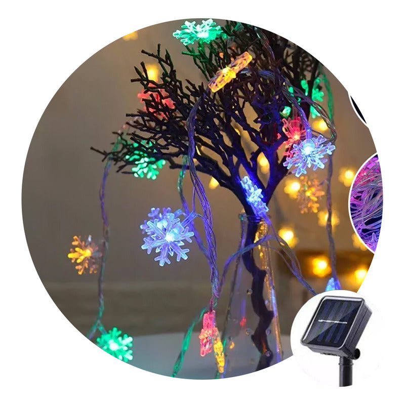 Pack X 2 Luces Solares Navidad Guirnalda  Varios Modelos
