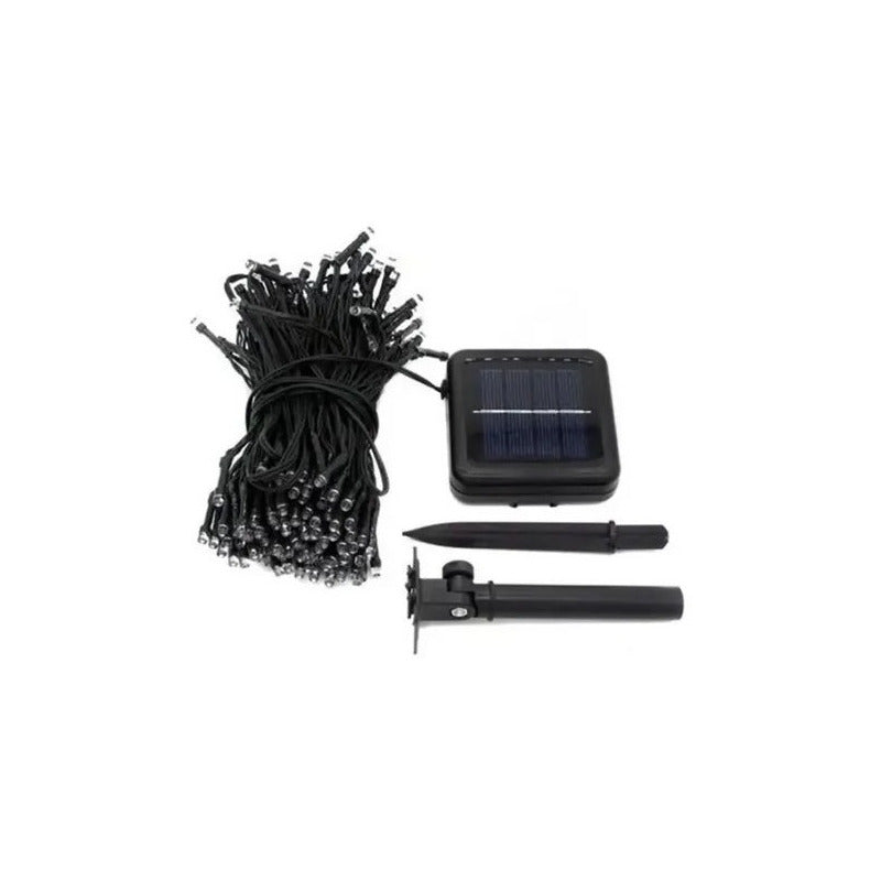 Pack X3 Luces Solares Navidad Guirnalda 10 Metros 100 Led