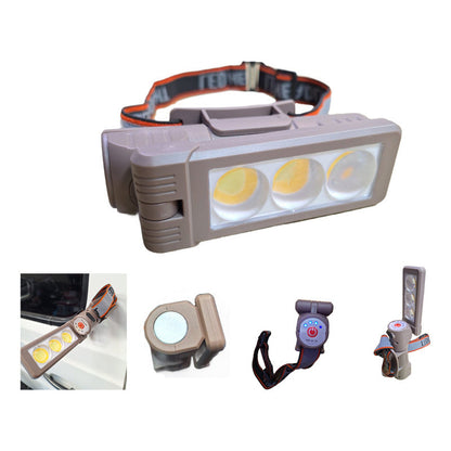 Linterna Cintillo Led Brillante Cabeza Encendido Con Sensor Amarilla Negra