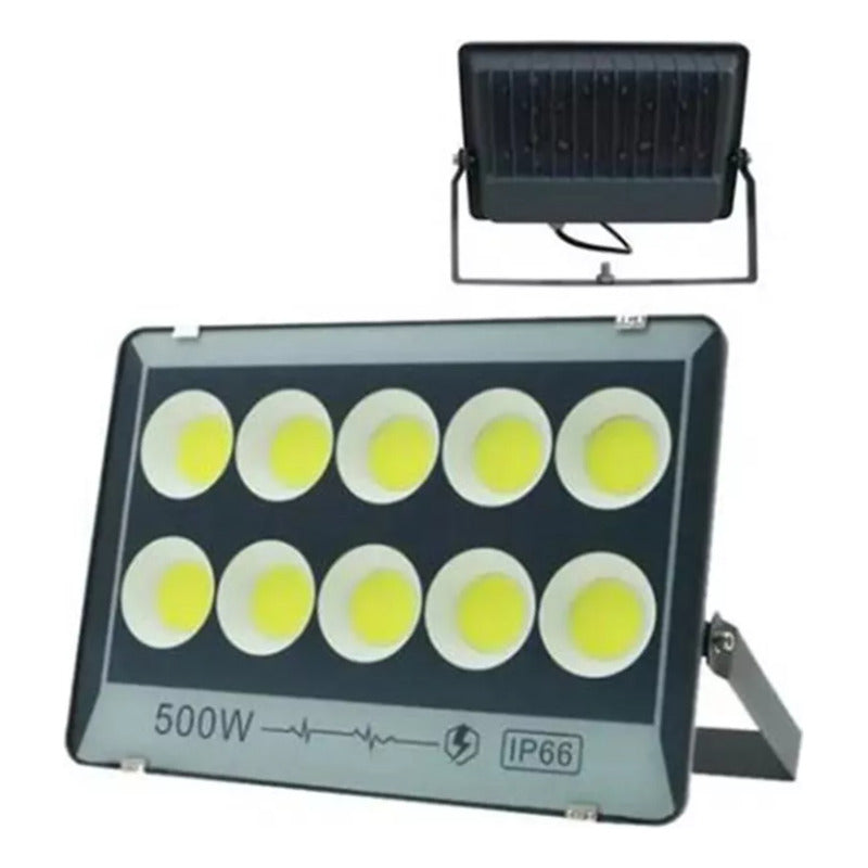 Foco Led Reflector Estadio Exterior Led 500w Gris Oscuro Fría