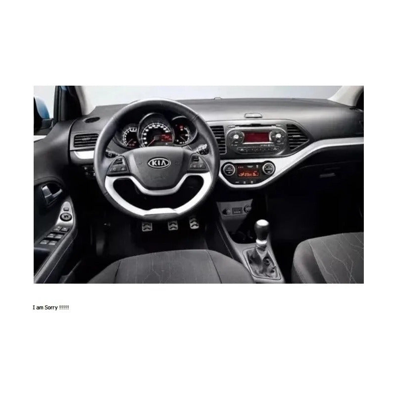 Bisel Adaptador Kia Morning 2012-2015 Para Radio 9 Pulgada Negro