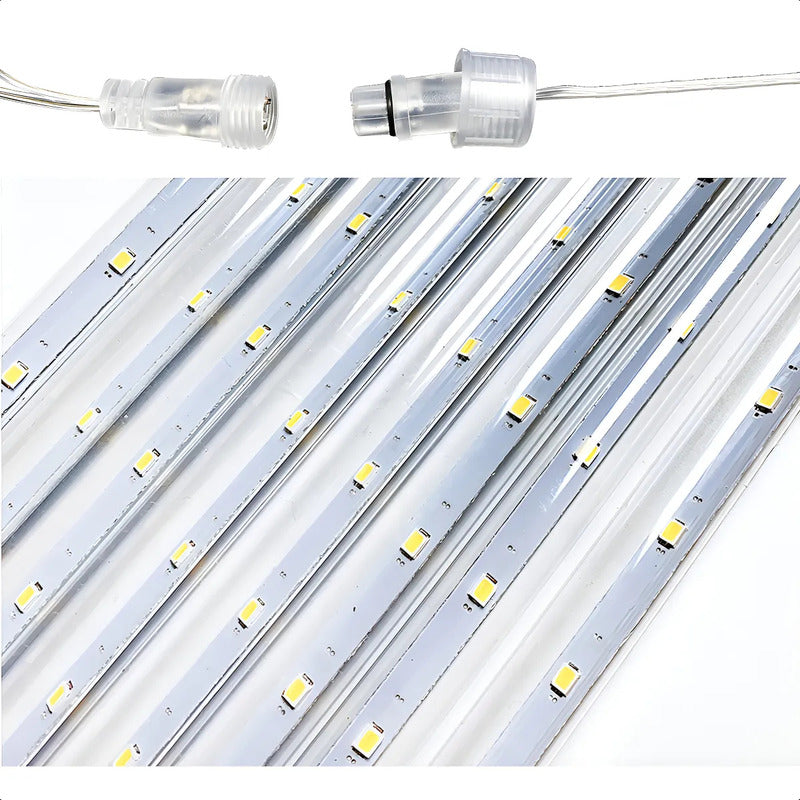 Luces Tubo Solar Led Guirnalda Lluvia De Meteoritos Exterior Multicolor