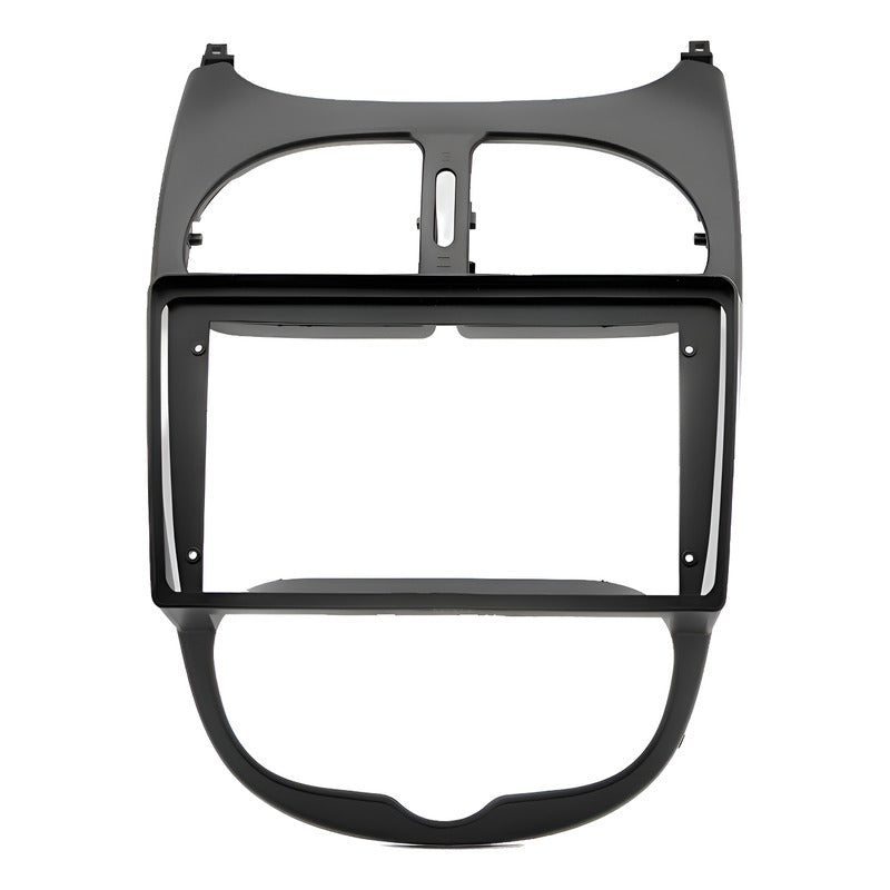 Adaptador Bisel Radio Android 9p Peugeot 206 Todos Los Años Negro