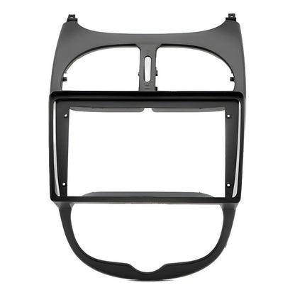 Adaptador Bisel Radio Android 9p Peugeot 206 Todos Los Años Negro