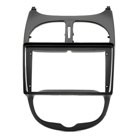 Adaptador Bisel Radio Android 9p Peugeot 206 Todos Los Años Negro