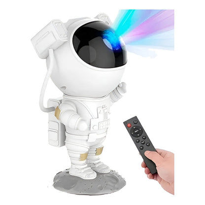Proyector Lámpara Luz Led Galaxia Astronauta Control Nebula Blanco