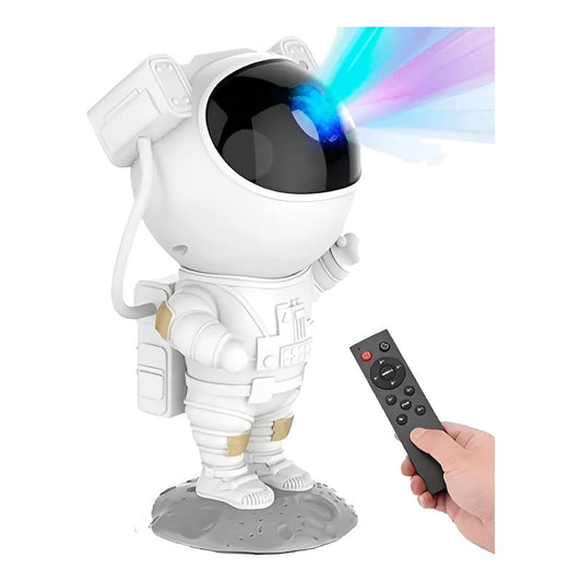 Proyector Lámpara Luz Led Galaxia Astronauta Control Nebula Blanco
