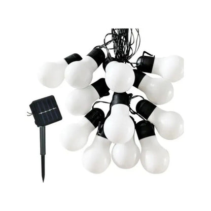 Luces Solar Led Bolitas Guirnalda Rgb Solar Navidad Solar